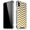 Gold Chevron iPhone XS Max Clear Case